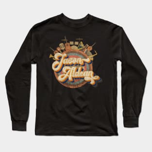 Tshirt Music Designs Vintage Retro - Jason Aldean Long Sleeve T-Shirt